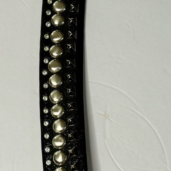 Brambilla Made in Italy multi metal studs around the belt .Measures 45 inches main image 7